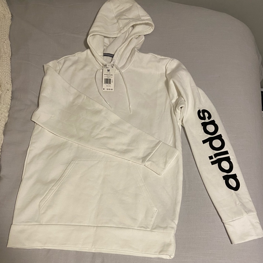 Adidas white hoodie